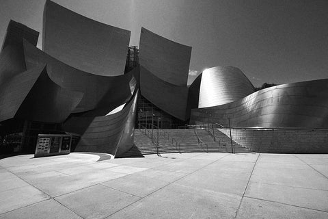 Black and white photo of Los Angeles