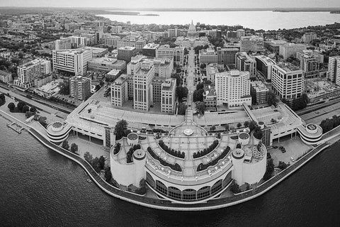 Black and white photo of Madison