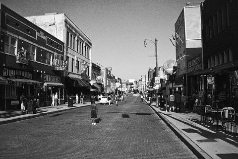 Black and white photo of Memphis
