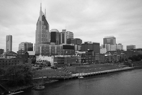 Black and white photo of Nashville