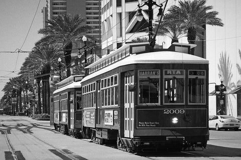 Black and white photo of New Orleans