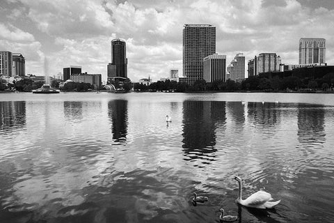 Black and white photo of Orlando