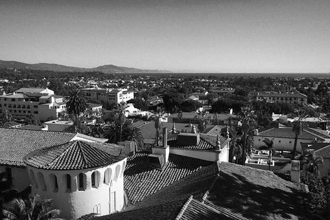 Black and white photo of Santa Barbara