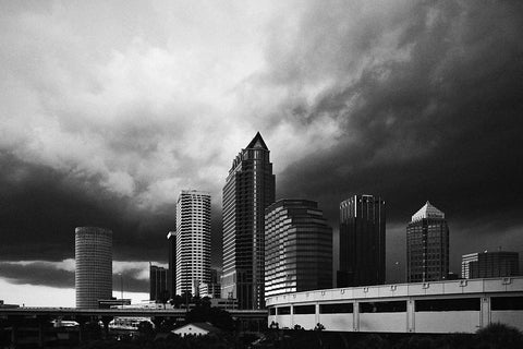 Black and white photo of Tampa