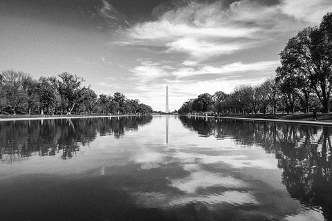 Black and white photo of Washington