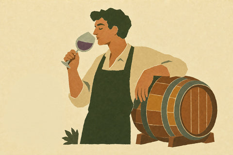 Thomas Santamaria - natural wine producer profile | Primal Wine illustration