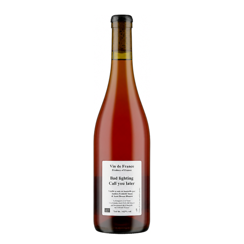 Anders Frederik Steen Bad Lighting Call You Later 2021 is an organic orange wine from Ardèche, France, made from a field blend
