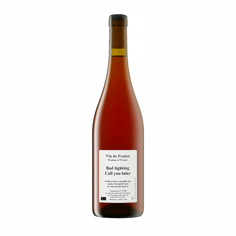 Anders Frederik Steen Bad Lighting Call You Later 2021 is an organic orange wine from Ardèche, France, made from a field blend