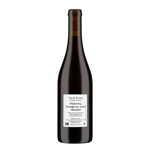 Anders Frederik Steen Flickering Through My Naked Thoughts 2023 – natural red wine bottle, France | Primal Wine