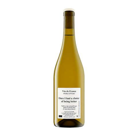Anders Frederik Steen's 2021 'Once I had a choice of being better' is an organic orange wine from Ardèche, France, made from a field blend