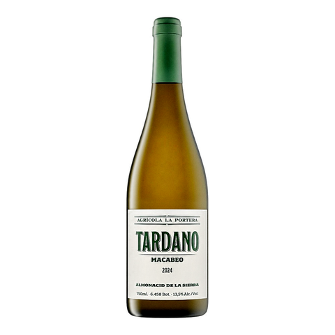 Agricola la Portera Tardano Macabeo 2024, natural wine bottle at Primal Wine