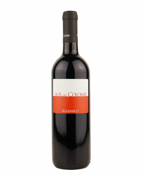 Aia dei Colombi Aglianico del Sannio 2021 from Campania, Italy, showcasing the bold character of this red wine
