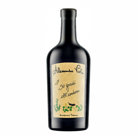 Alessandro Viola 50 Gradi all'Ombra Grillo 2017 natural wine bottle