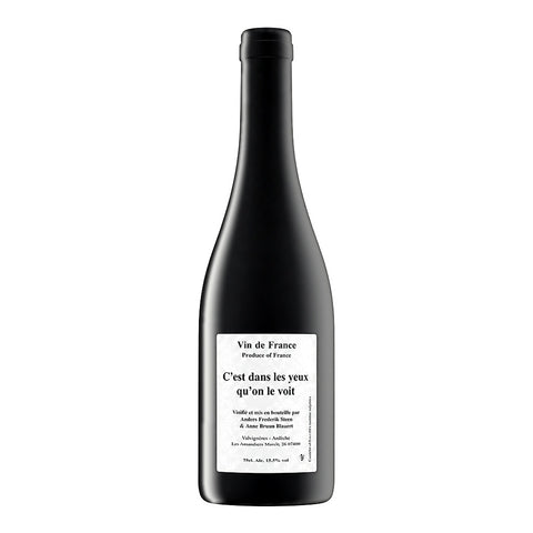 Anders Frederik Steen 2019 C'est Dans les Yeux qu'on le Voit, a medium-bodied red wine from Ardèche, France, in a 500ml bottle