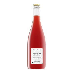 Anders Frederik Steen 2022 'Should we just rely on luck?' rosé from Ardèche, France, made with organic Cinsault grapes