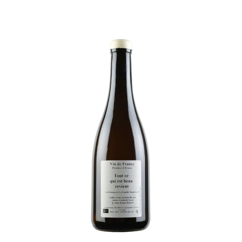 Bottle shot of Tout ce qui est beau revient, produced by Anders Frederik Steen, buy classic and natural wine online on Primal Wine, the best wine shop in the United States – primalwine.com