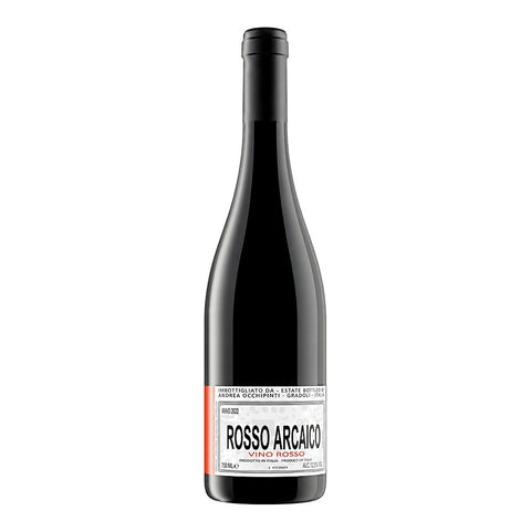 Andrea Occhipinti Rosso Arcano 2022, a light-bodied organic red wine from Lazio, Italy, made with Aleatico grapes