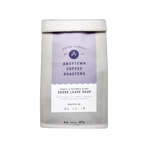 Andytown Coffee Roasters Shore Leave Hook Coffee Beans, bag of whole bean coffee at Primal Wine