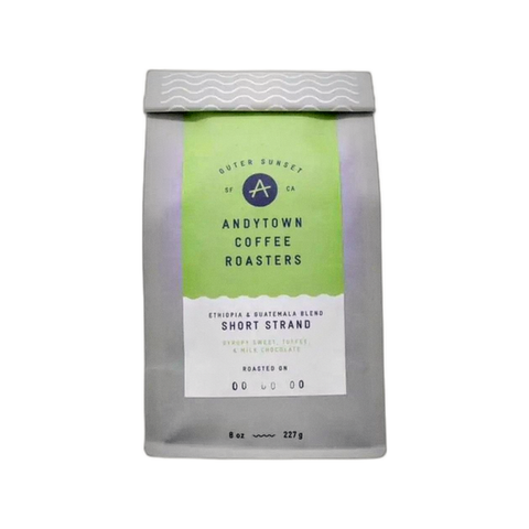 Andytown Coffee Roasters Short Strand Espresso Beans, bag of whole bean coffee at Primal Wine