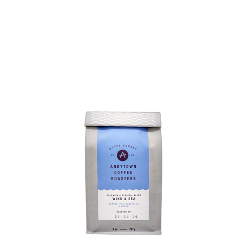 Andytown Coffee Roasters Wind & Sea Coffee Beans, bag of whole bean coffee at Primal Wine