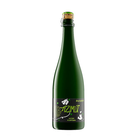 Azimut Cava Brut Nature NV sparkling wine from Penedès, Spain, showcasing a crisp and refreshing profile