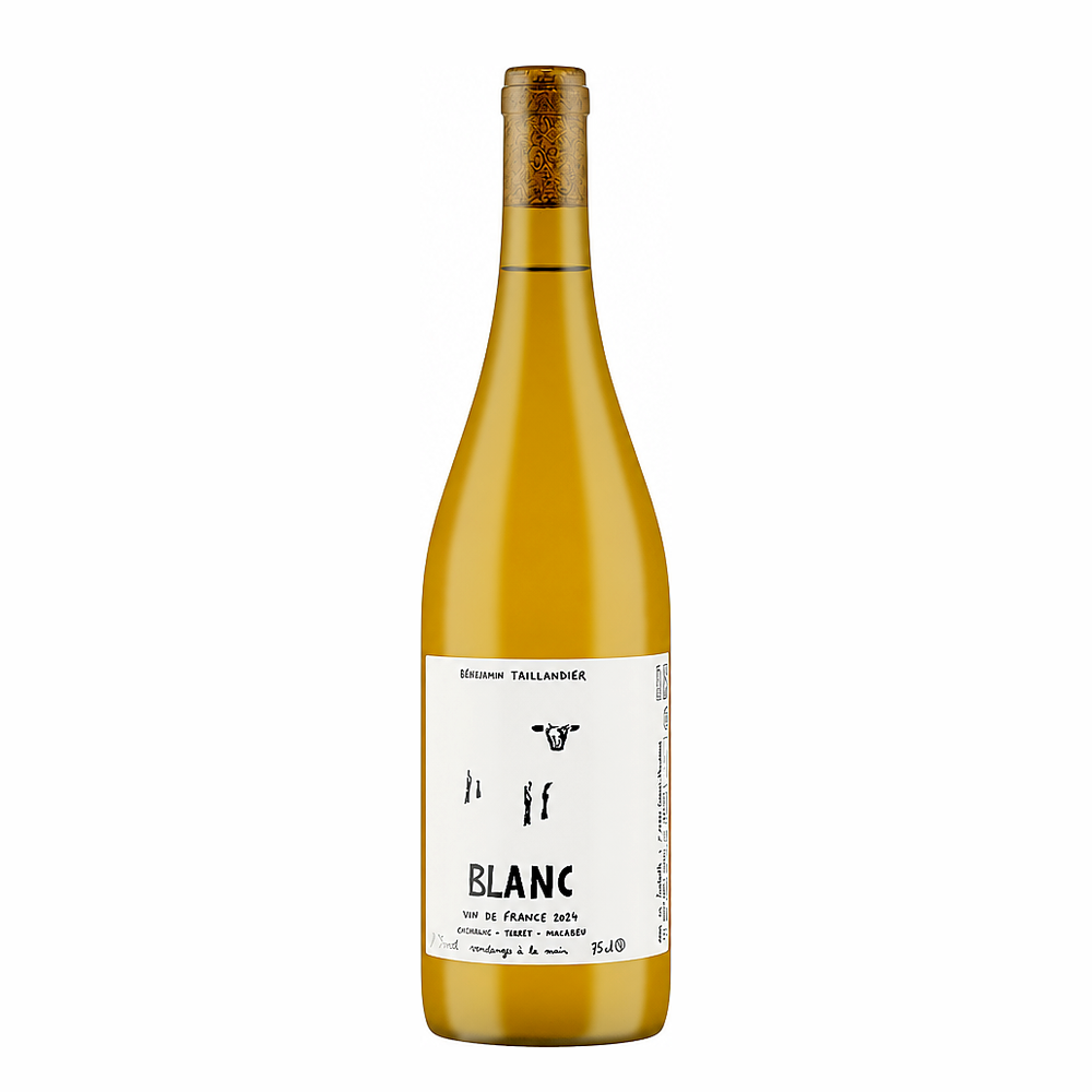 Domaine Benjamin Taillandier Blanc 2025 – natural white wine bottle, France | Primal Wine