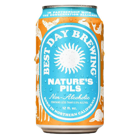 Best Day Brewing Nature's Pils Non-Alcoholic Pilsner, 12 oz