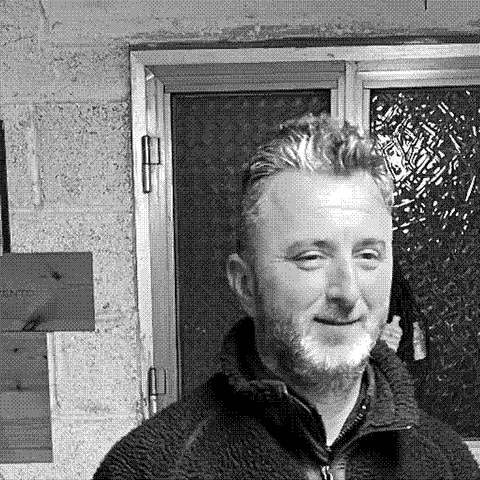 Luca Bevilacqua, natural wine producer, in his cellar in Atessa, Abruzzo, Italy