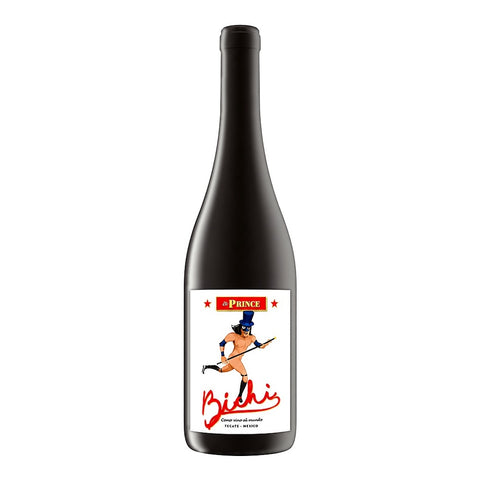 Bichi El Prince 2023, a medium-bodied organic red wine from Tecate, Mexico, made from a field blend of grapes