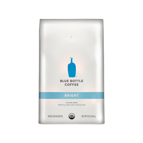 Blue Bottle Coffee Bright Coffee Beans, bag of whole bean coffee at Primal Wine