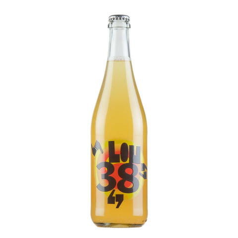 Bottle shot of Lou 38 Pét-Nat, produced by Bojo do Luar, buy classic and natural wine online on Primal Wine, the best wine shop in the United States – primalwine.com