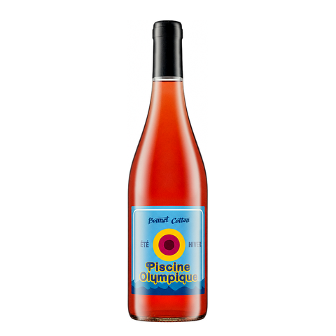 Bonnet Cotton Piscine Olympique 2023, natural wine bottle at Primal Wine