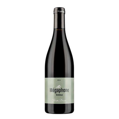 Brunier Ventoux Rouge Megaphone 2024, natural wine bottle at Primal Wine