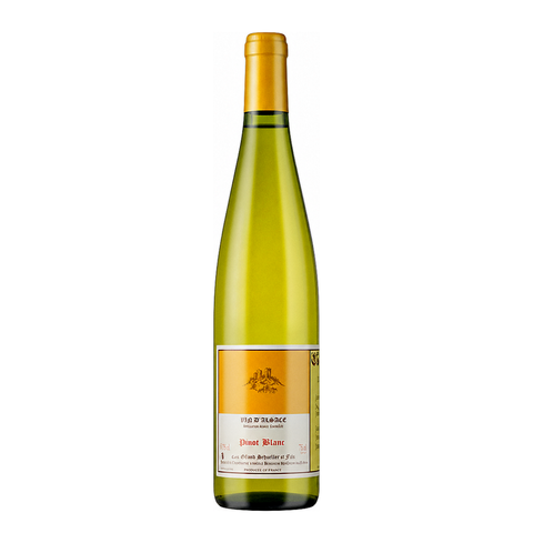 Bruno Schueller Alsace Pinot Blanc H 2023, natural wine bottle at Primal Wine