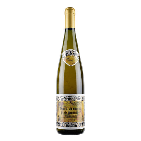 Bottle shot of Gewurztraminer 2020, produced by Bruno Schueller, buy classic and natural wine online on Primal Wine, the best wine shop in the United States – primalwine.com