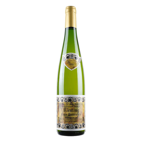 Bottle shot of Schueller Riesling Cuvee Particuliere, produced by Bruno Schueller, buy classic and natural wine online on Primal Wine, the best wine shop in the United States – primalwine.com