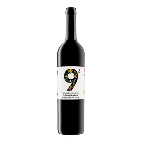 Ca Foracaime 9 al Cubo 2023, a full-bodied organic Carignan red wine from Catalonia, Spain