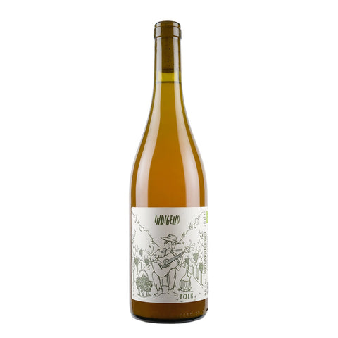 Bottle shot of Bianco Folk, produced by Cantina Indigeno, buy classic and natural wine online on Primal Wine, the best wine shop in the United States – primalwine.com