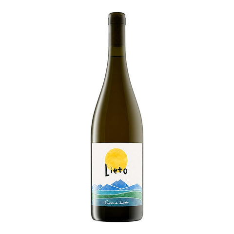 Cascina Lieto Bianco Lieto 2022, a light-bodied organic Moscato white wine from Piedmont, Italy