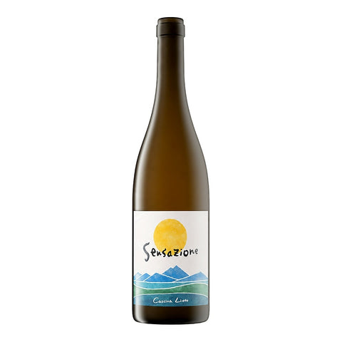 Cascina Lieto Bianco Sensazione 2022, a light-bodied organic white wine from Piedmont, Italy, made with Moscato and Cortese grapes