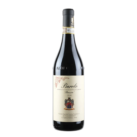 Bottle shot of Barolo Bussia 2018, produced by Cascina Pugnane, buy classic and natural wine online on Primal Wine, the best wine shop in the United States – primalwine.com