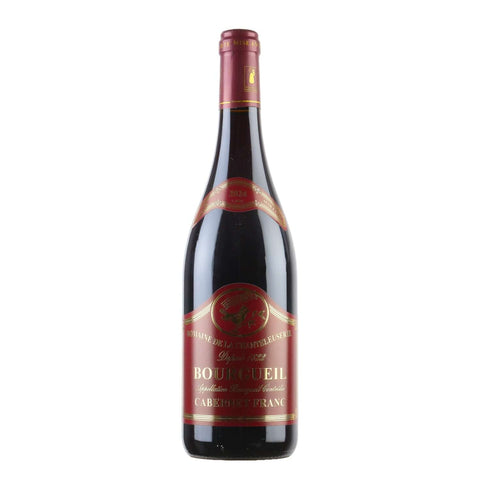 Bottle shot of Chanteleuserie Bourgueil Cabernet Franc produced by Domaine de la Chanteleuserie, buy classic and natural wine online on Primal Wine, the best wine shop in the United States – primalwine.com