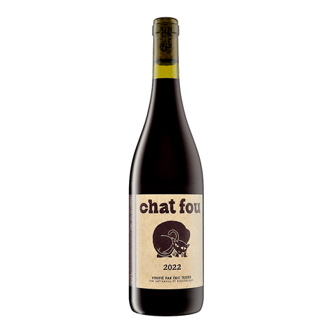 Éric Texier Chat Fou 2022, natural wine bottle at Primal Wine