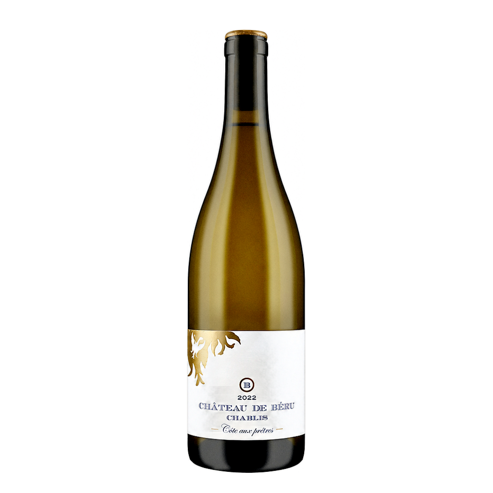 Château de Béru Chablis Côte aux Prêtres 2022, natural wine bottle at Primal Wine