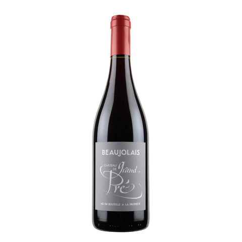 Bottle shot of Château de Grand Pré Beaujolais 2021, produced by George Descombes, buy classic and natural wine online on Primal Wine, the best wine shop in the United States – primalwine.com