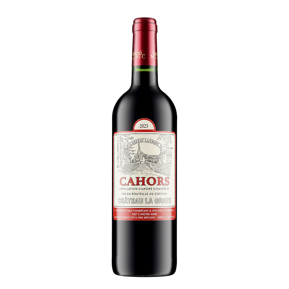 Philippe Bernède Château La Grave Cahors 2023 – natural red wine bottle, France | Primal Wine