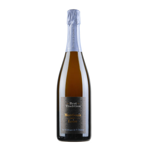 Bottle shot of Chidaine Brut Tradition, produced by François and Manuela Chidaine, buy classic and natural wine online on Primal Wine, the best wine shop in the United States – primalwine.com
