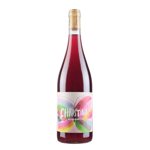 Bottle shot of Christina Kuhlbar Chillable Red, produced by Christina Netzl, buy classic and natural wine online on Primal Wine, the best wine shop in the United States – primalwine.com