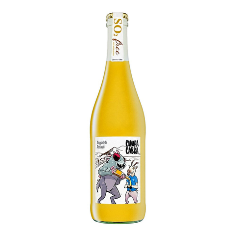 Poggio delle Baccanti Chupa Cabra Frizzante 2022, natural wine bottle at Primal Wine