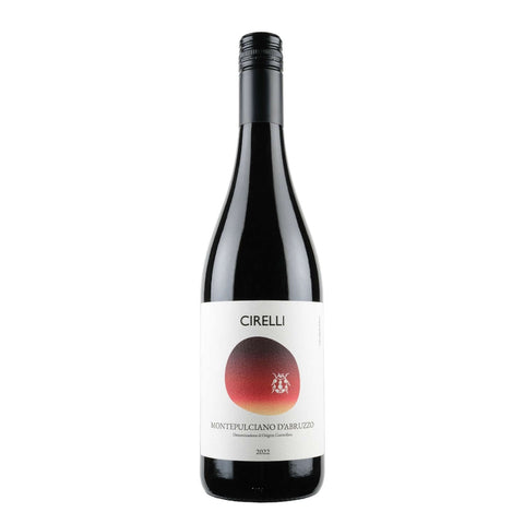 Bottle shot of Cirelli Montepulciano 2022, produced by Agricola Cirelli, buy classic and natural wine online on Primal Wine, the best wine shop in the United States – primalwine.com